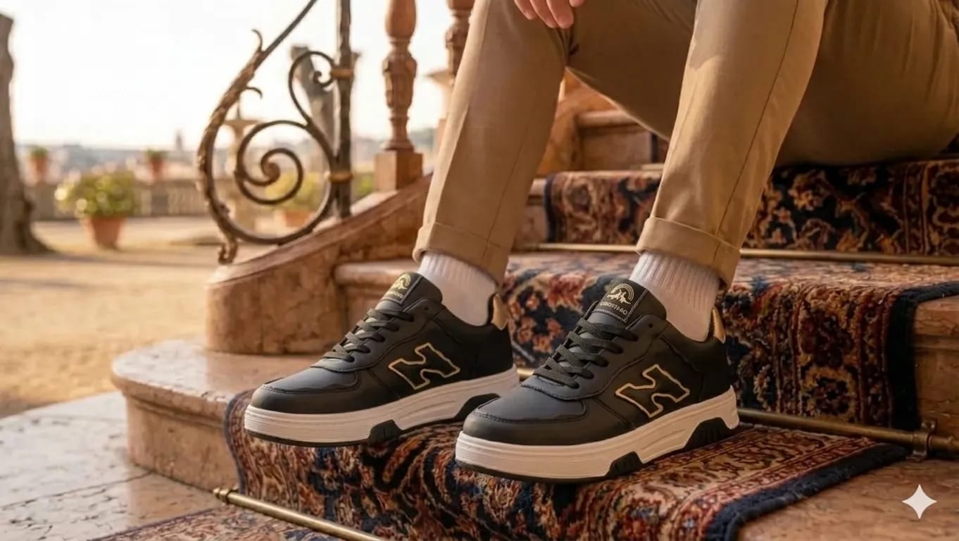 Men's Casual Black Sneakers