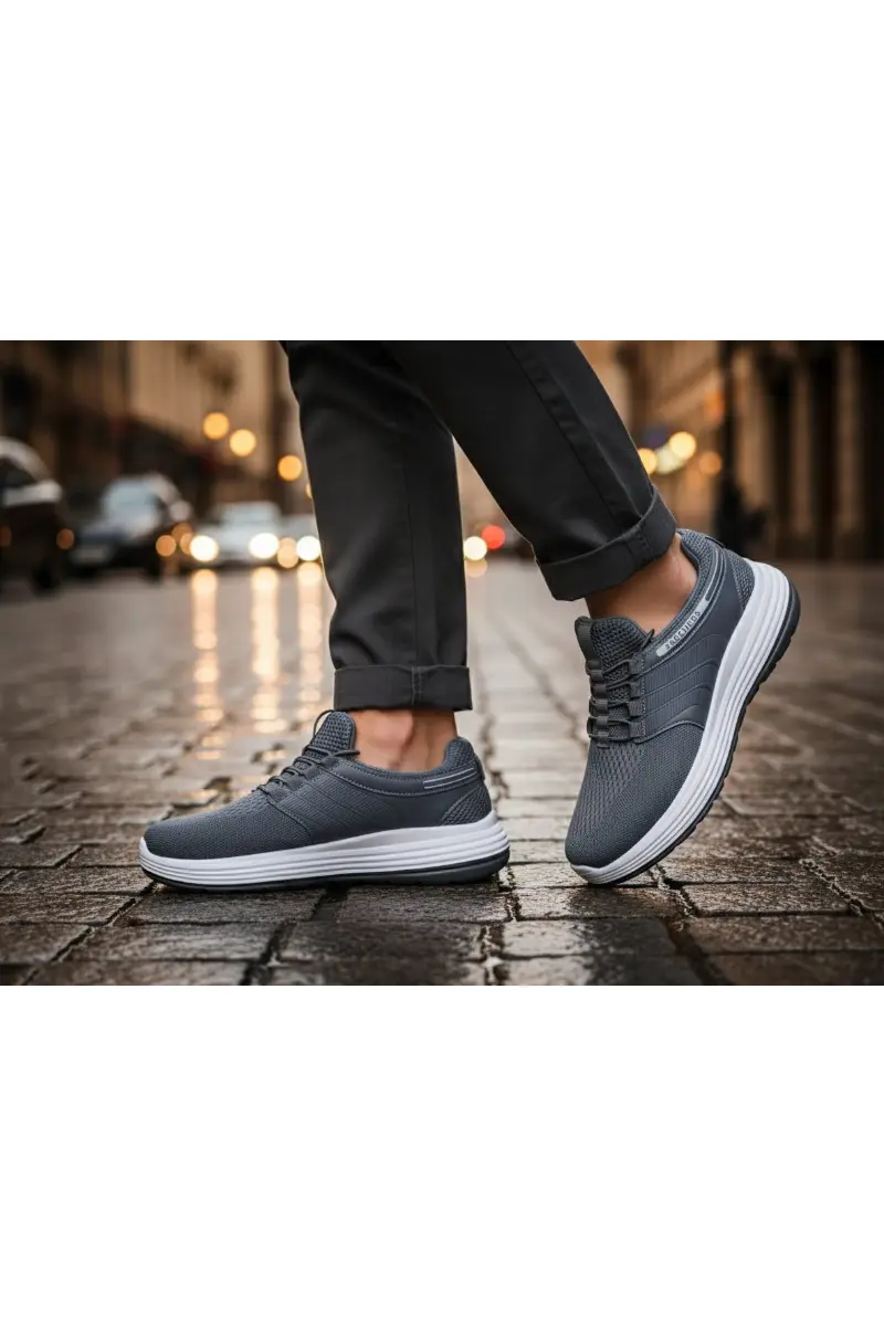 Men's Gray Running Shoes